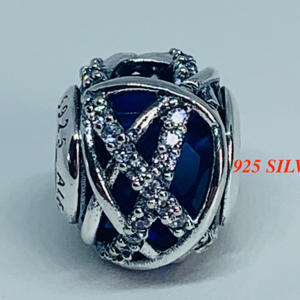 New Authentic Pandora Blue Galaxy Charm 796361NCB